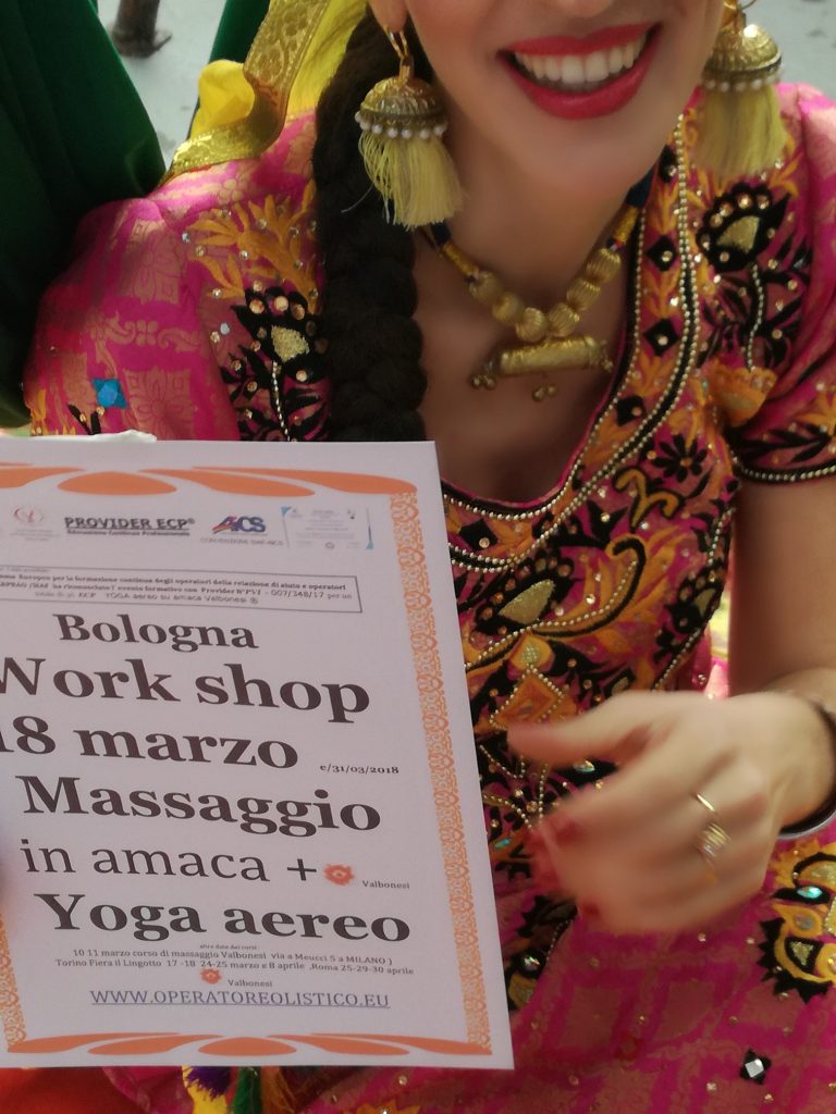 Corso  massaggio del 18- 31 marzo a Bologna residenziale Workhop Space Voyages